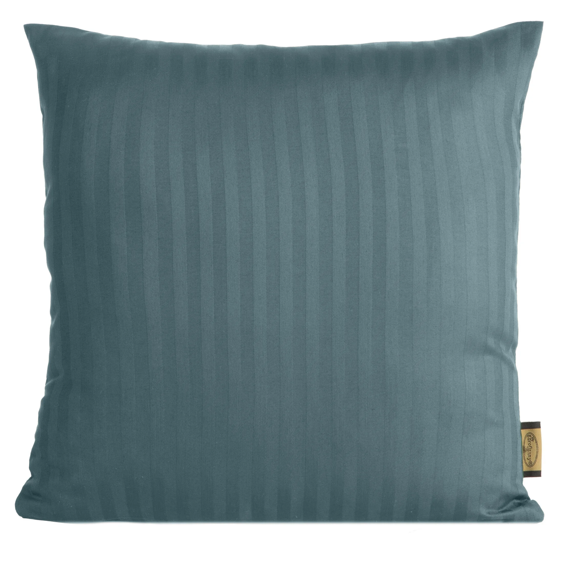 Poszewka na poduszkę 40x40 cm z satyny bawełnianej morska w delikatne prążki VERA | eurofirany