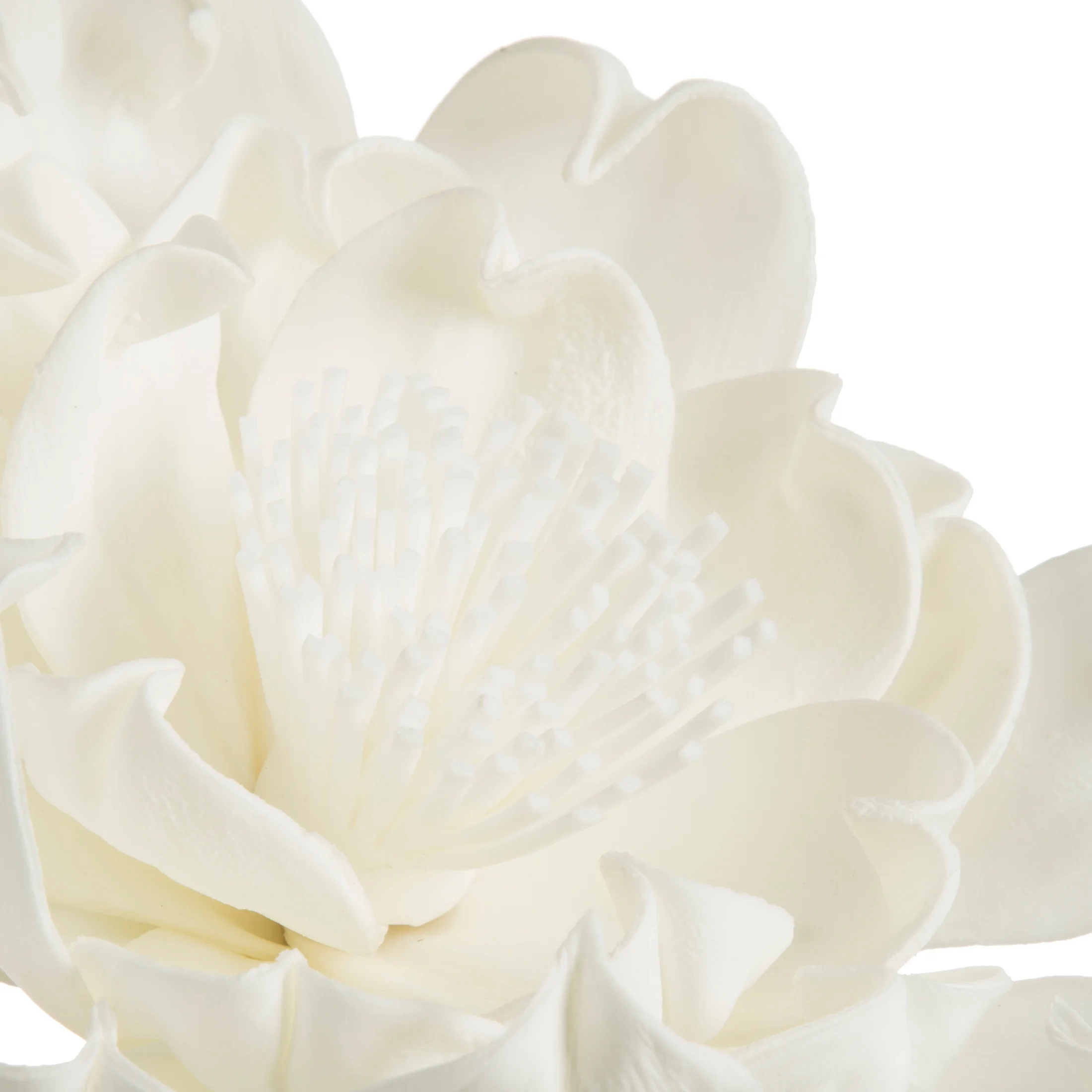 Kwiat sztuczny biały z plastycznej pianki foamiran 68 cm