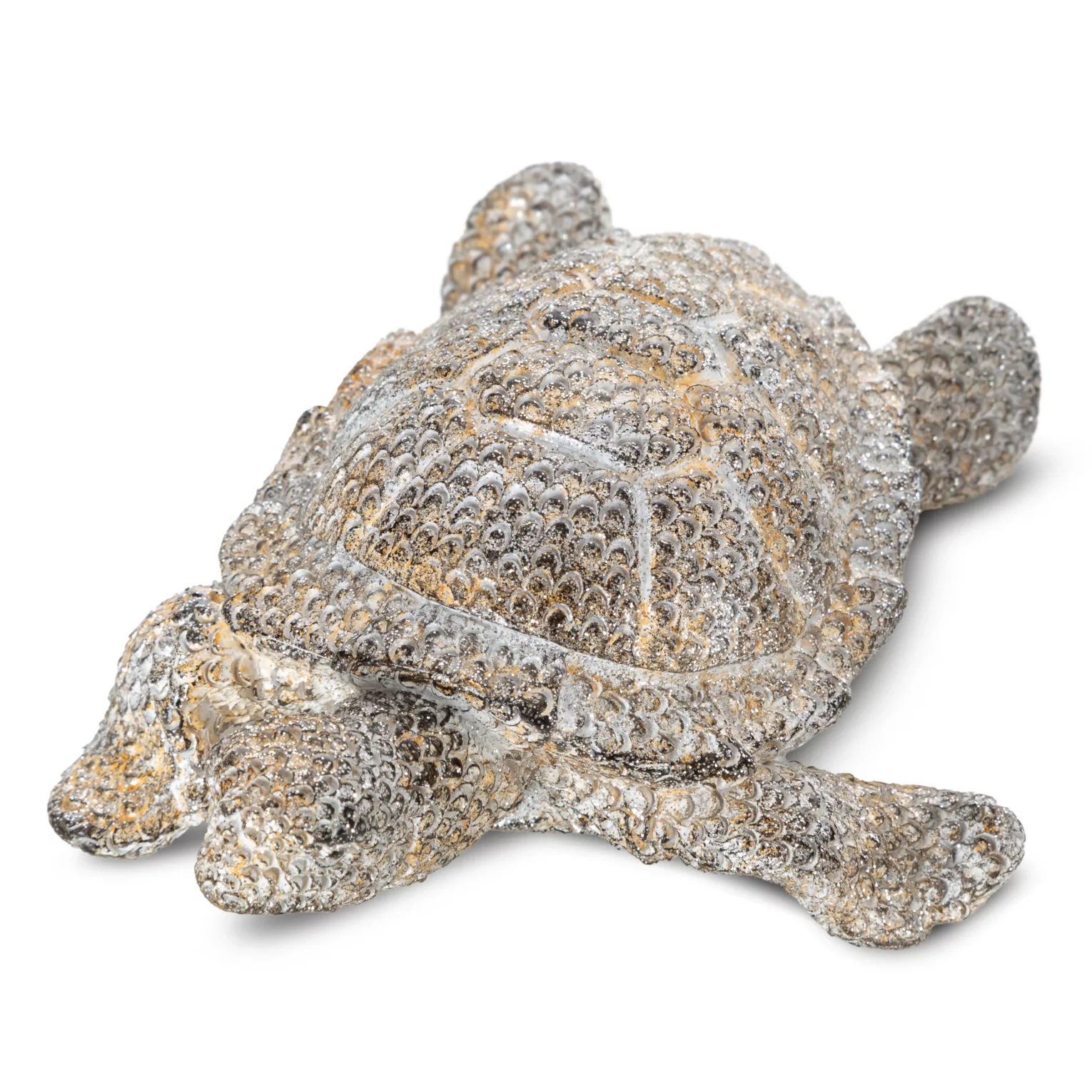 Figurka stalowa żółw  o drobnym strukturalnym wzorze 15x12x6 cm BARY