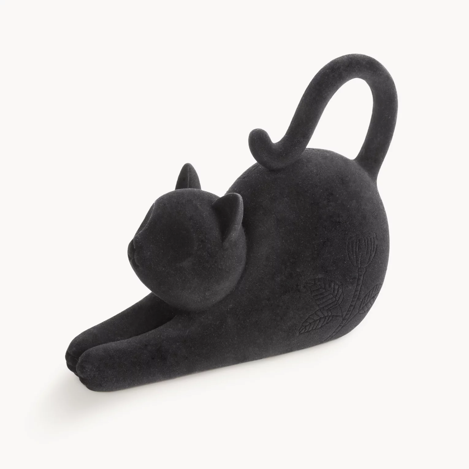Figurka czarna kot 23x10x17 cm MOLY