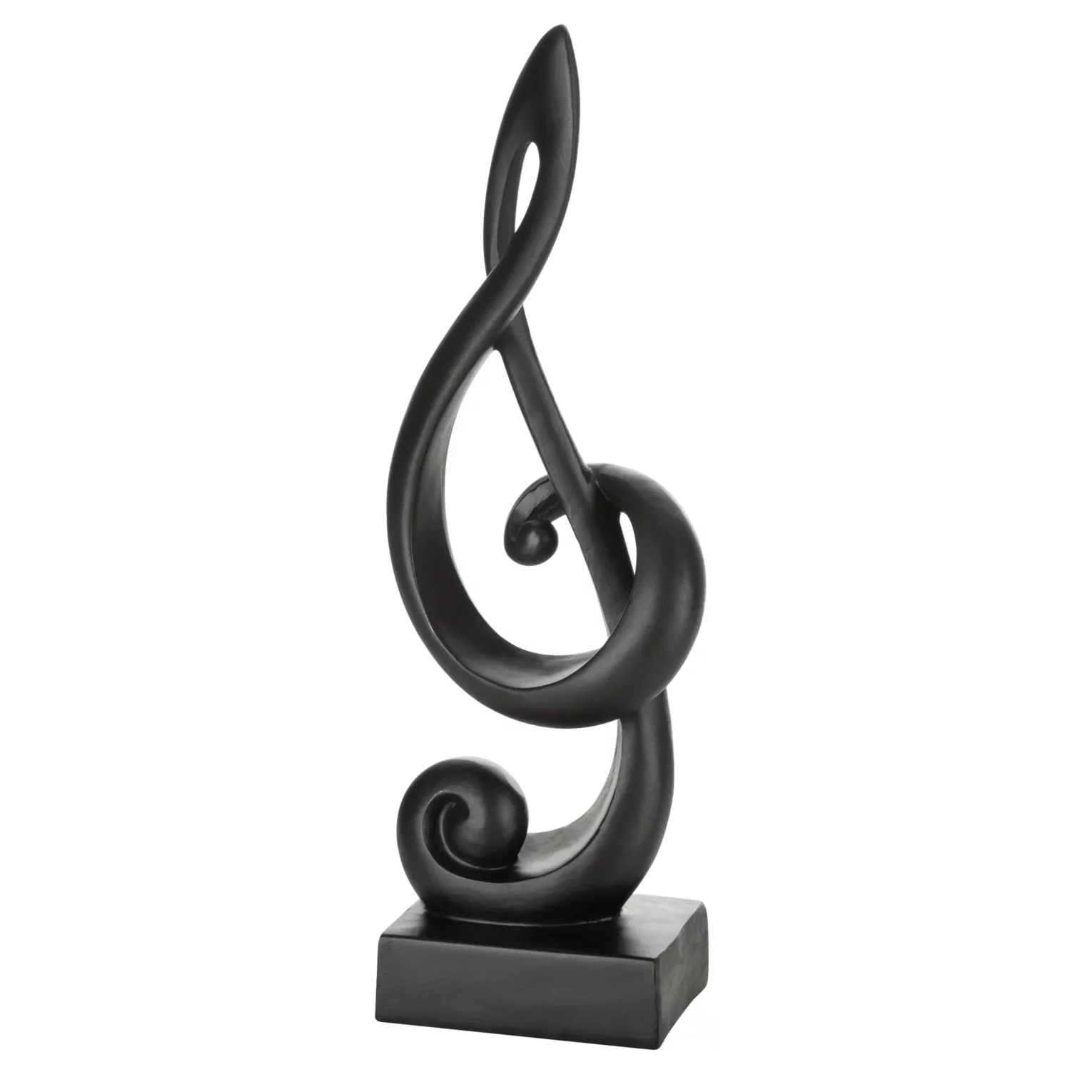 Figurka czarna  w kształcie nuty 13x9x36 cm SONIK