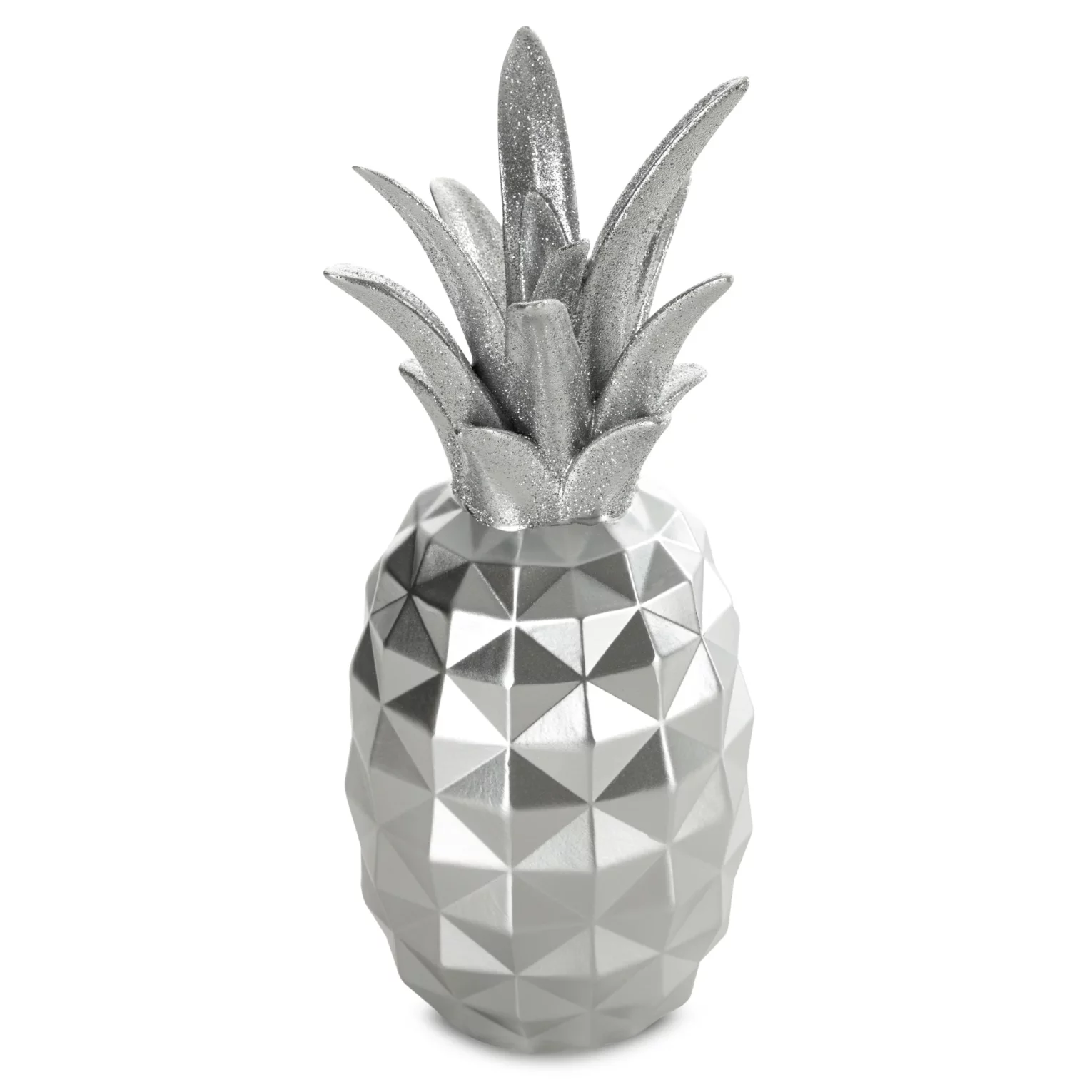 Figurka srebrna ananas średnica średnica 10x25 cm ESTEL