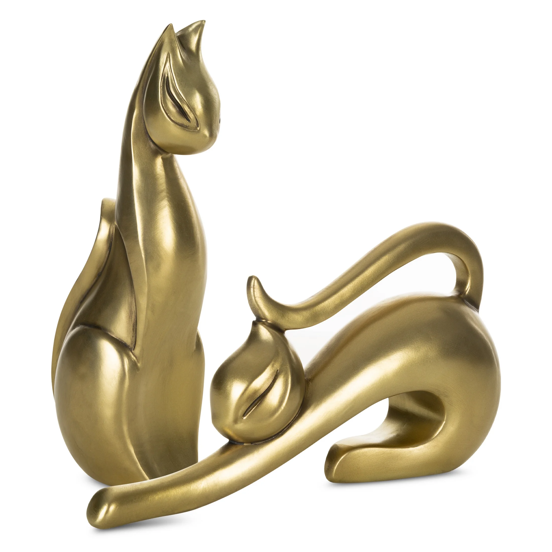 Figurka złota kot 28x7x16 cm KATI
