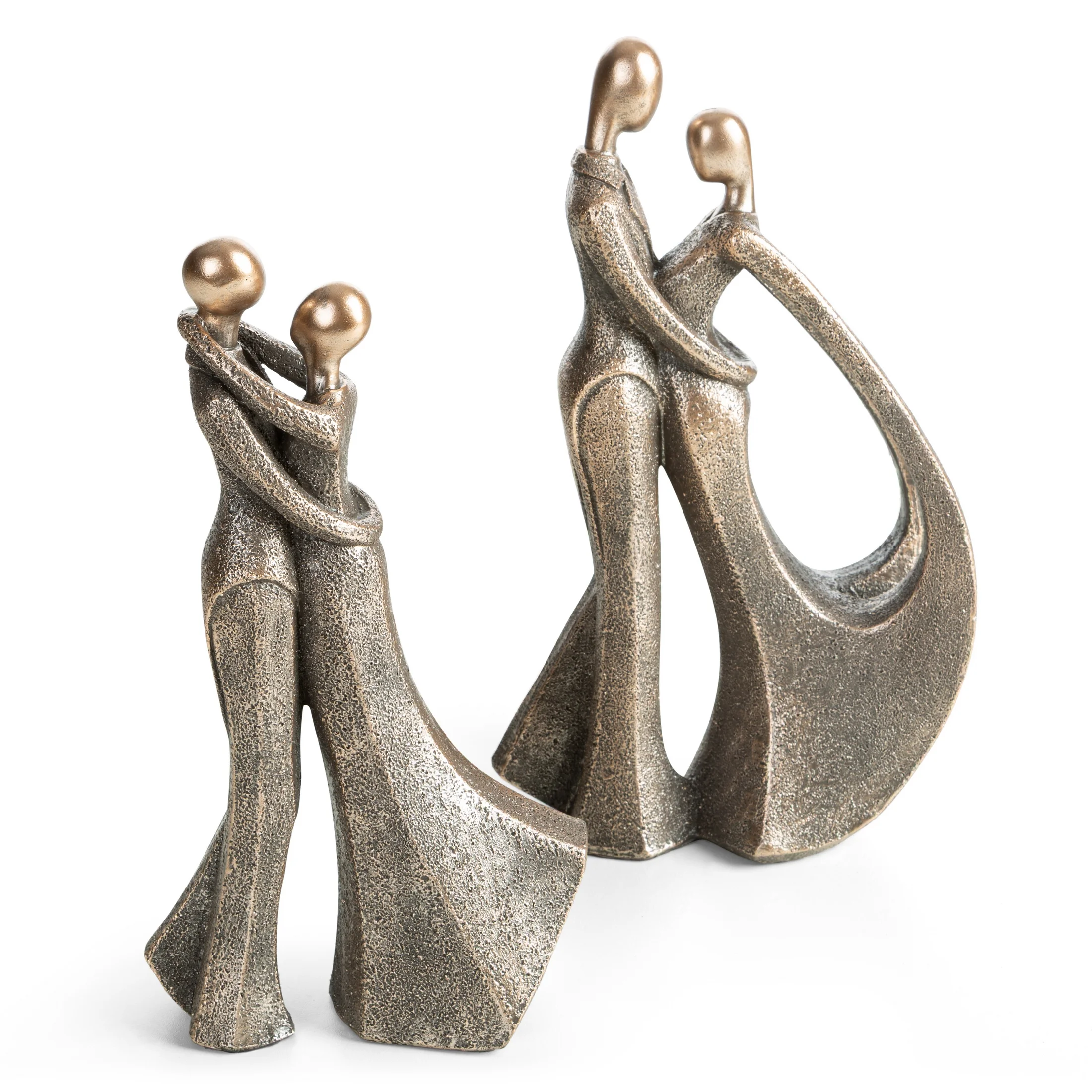 Figurka dekoracyjna stalowa przedstawiająca tańczącą parę 16x9x26 cm IRMA