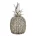 Figurka srebrna  ananas zdobiona wzorem plecionego sweterka 12x12x21 cm MOLI