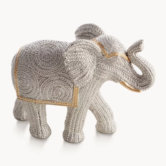 Figurka srebrna słoń 21x8x16 cm VALERI