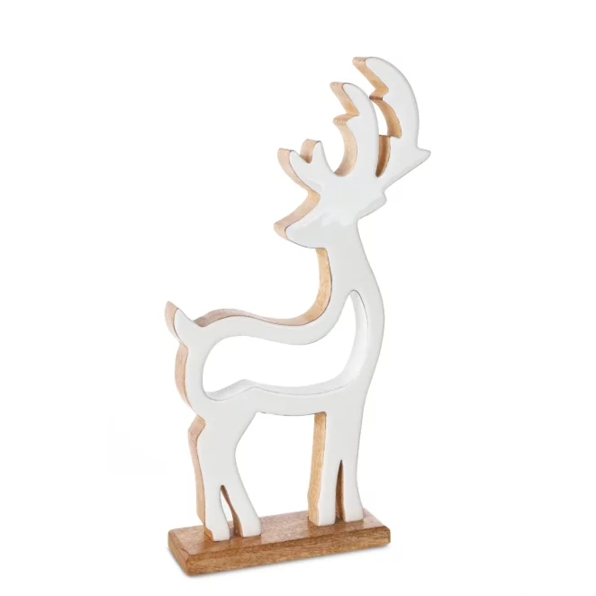 Figurka świąteczna drewniany RENIFER