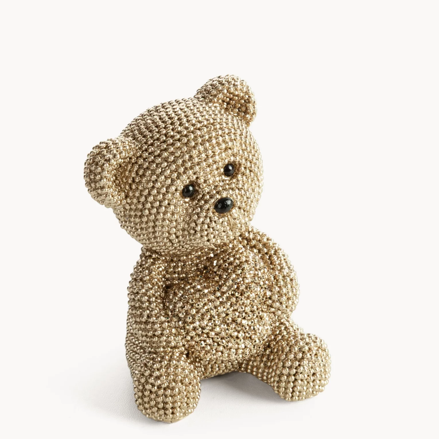 Figurka szampańska miś o drobnym strukturalnym wzorze 7x6x9 cm ELDO 4