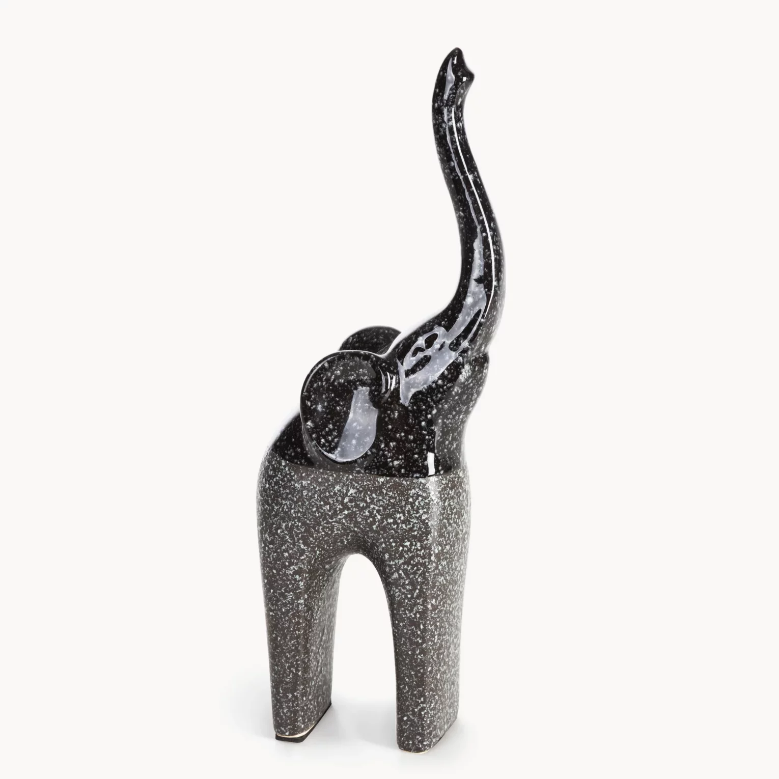 Figurka z glinki ceramicznej stalowa 11x7x30 cm  MANDI