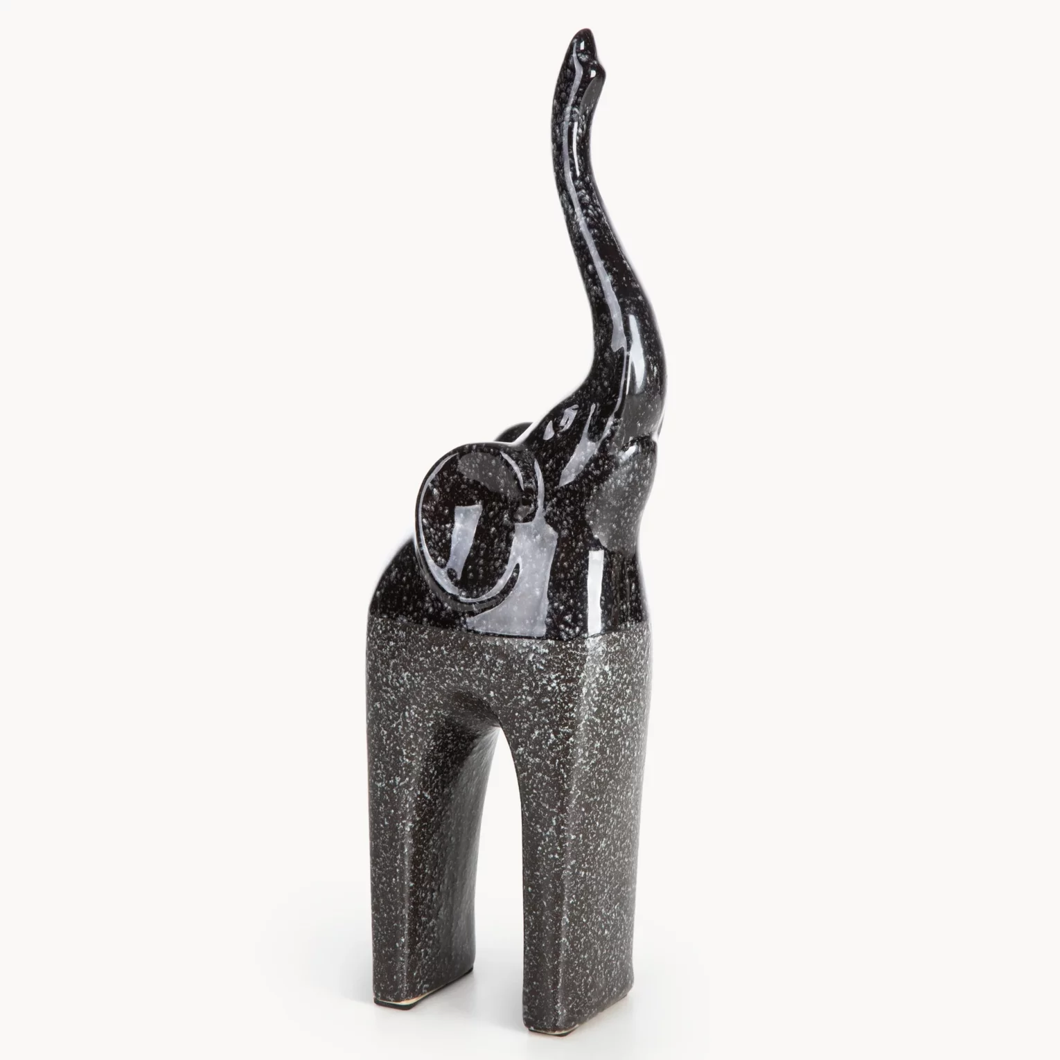 Figurka z glinki ceramicznej stalowa 12x7x35 cm  MANDI
