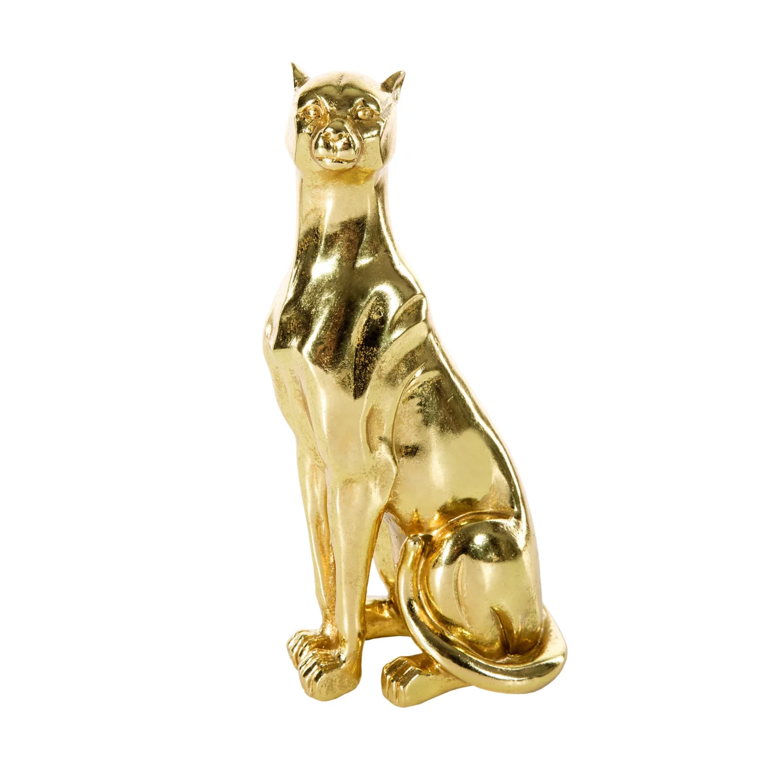 Figurka złota gepard 12x9x24 cm