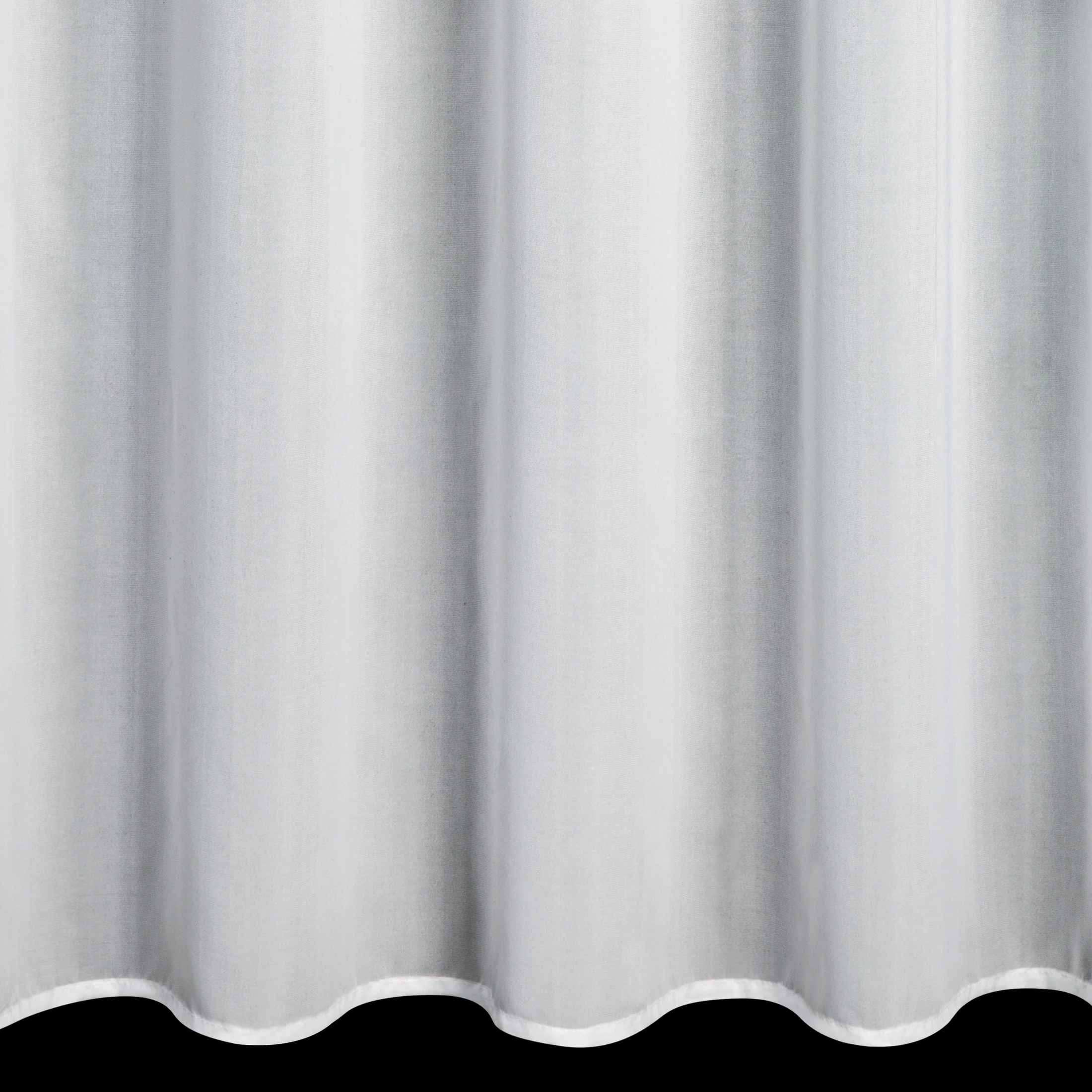 Firana biała z szyfonu zdobiona różami 3D 140x250 cm przelotka - DIANA