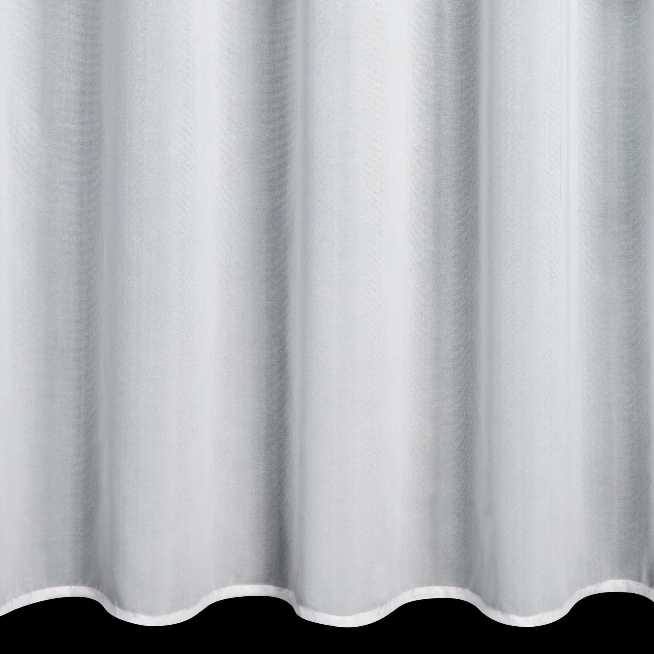 Firana biała z szyfonu zdobiona różami 3D 350x250 cm przelotka - DIANA