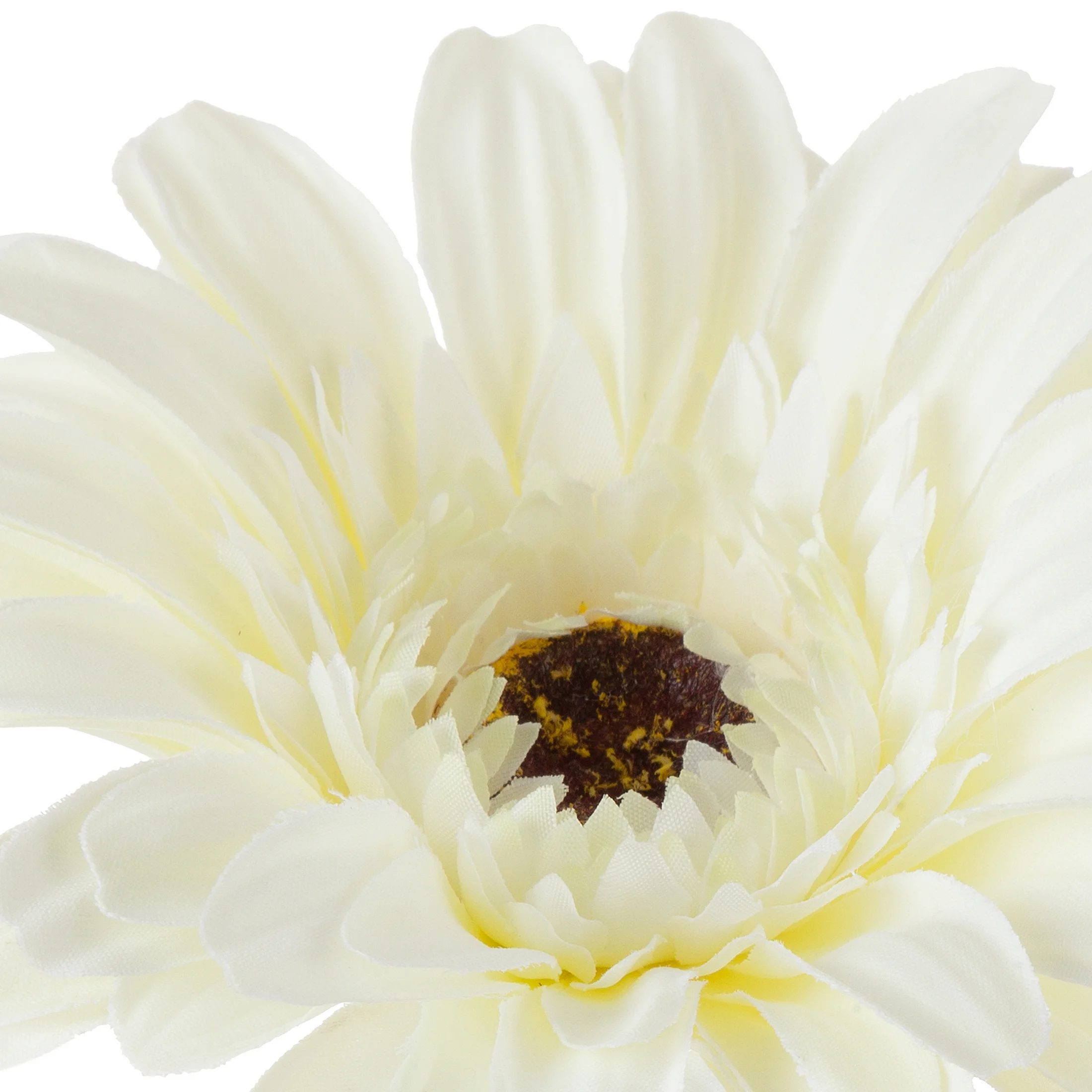 GERBERA sztuczny kwiat dekoracyjny o płatkach z jedwabistej tkaniny