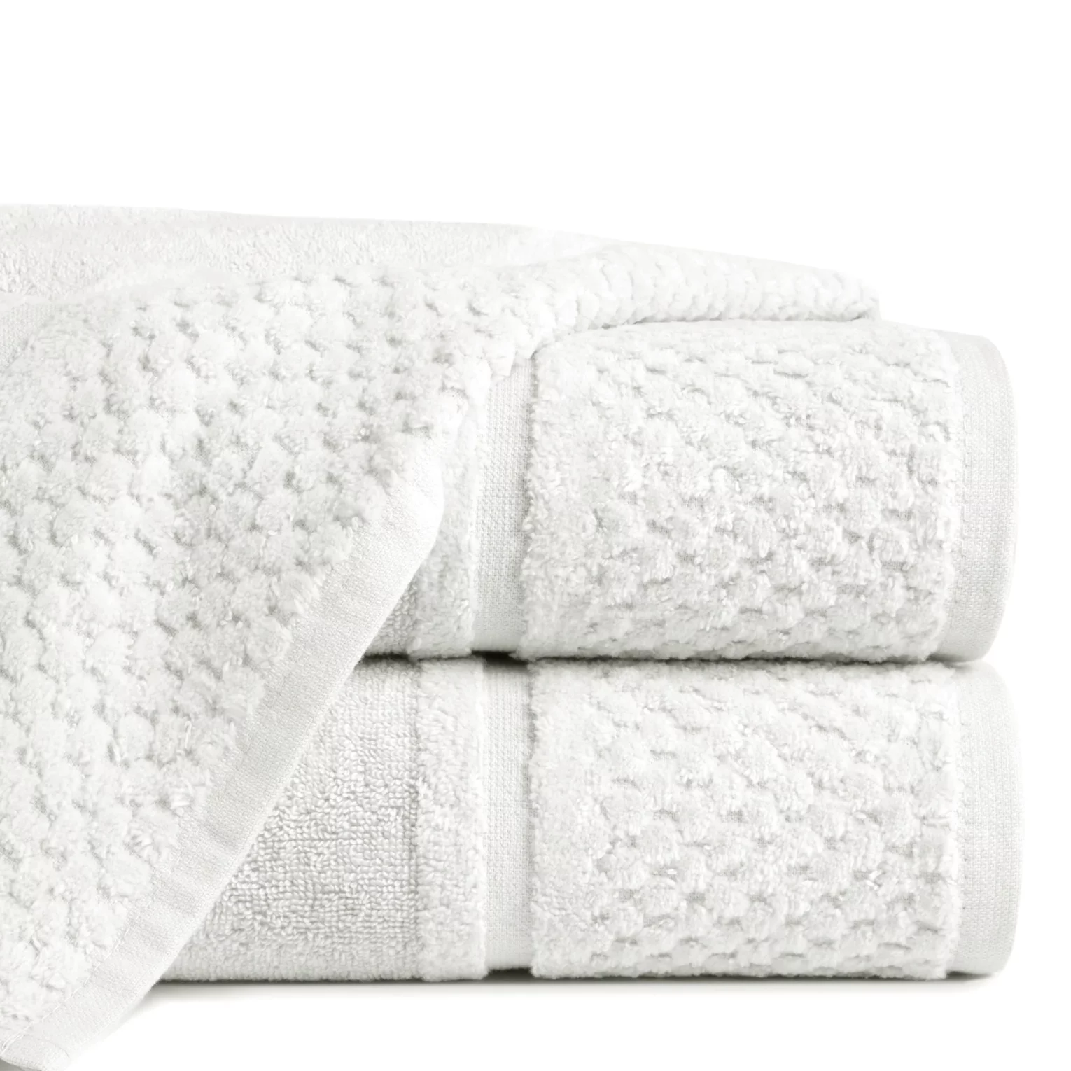 Ręcznik kąpielowy 50x90 cm bawełniany kolor kremowy z efektowną bordiurą 550 g/m2 IBIZA