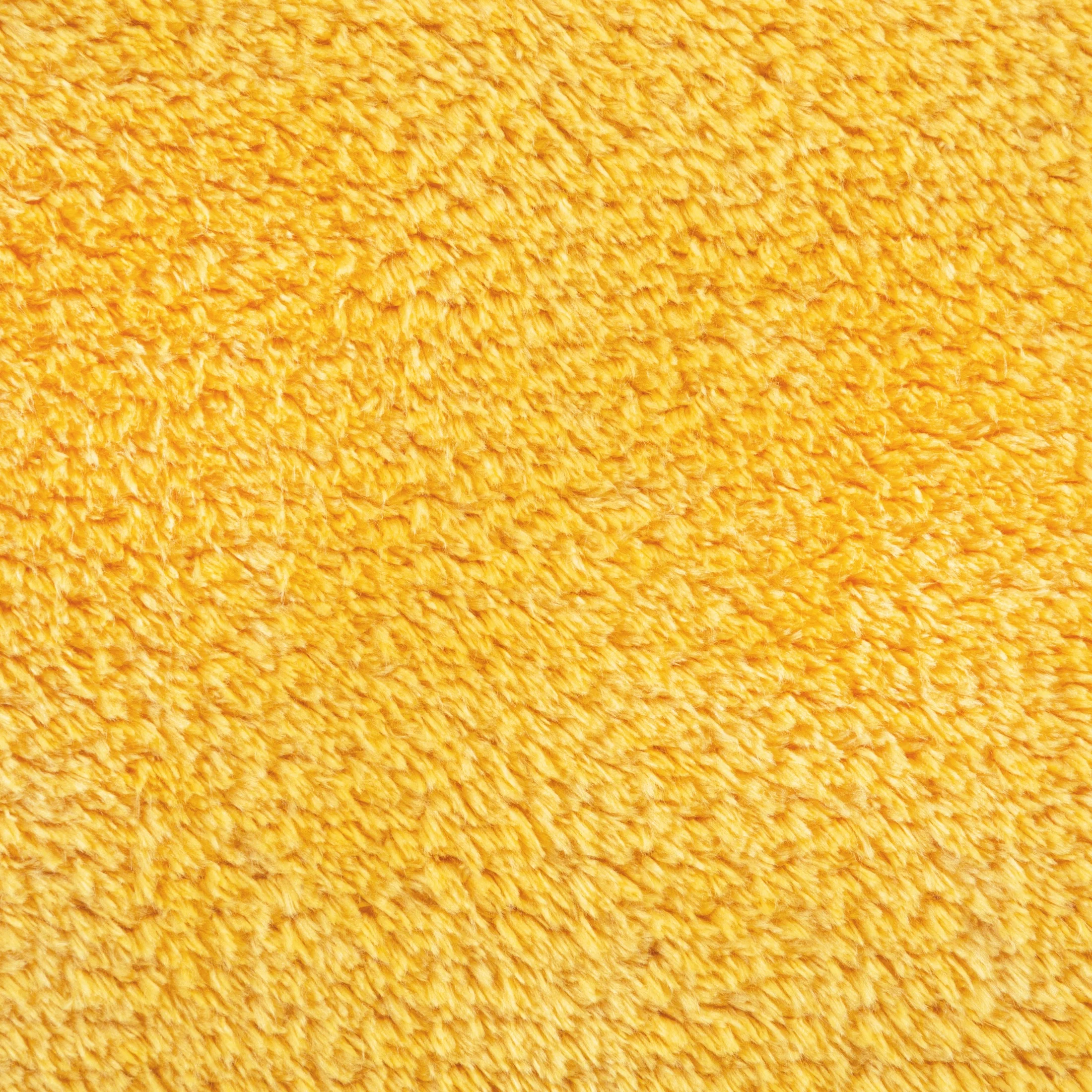 Koc 130x170 cm musztardowy typu flano przyjemny w dotyku RICKY1