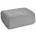 Narzuta na fotel 70x160 cm srebrna o miękkiej strukturze  BUKLA