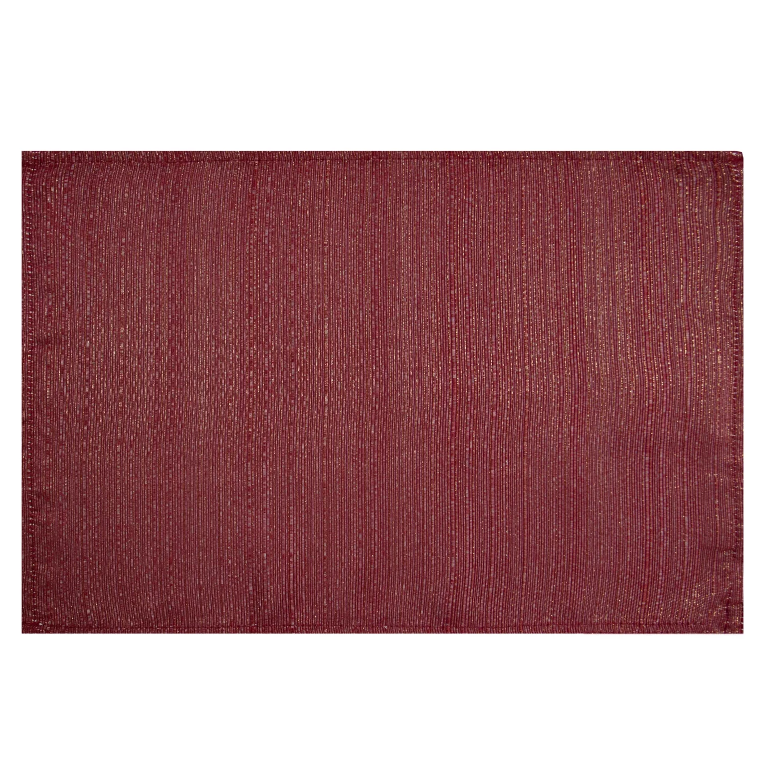 Komplet 4 szt. serwetek bordowych 30x40 cm przetykane błyszczącą nicią - GLAMO