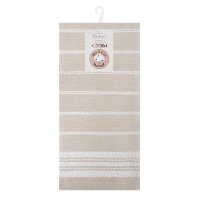 Komplet ściereczek kuchennych 2szt 50x70 cm bawełniany kolor beżowy  200 g/m2 RUBI