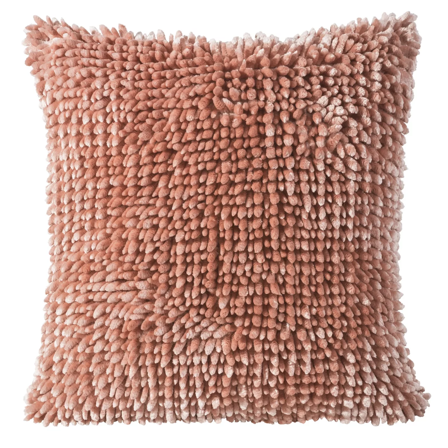Poszewka na poduszkę 45x45 cm koralowa miękka w dotyku PILAR