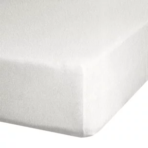 Prześcieradło frotte z gumką 140x200 cm z bawełny kolor kremowy 170 g/m2 Design 91