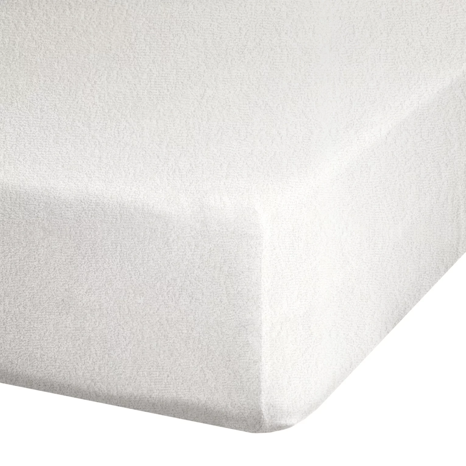 Prześcieradło frotte z gumką 140x200 cm z bawełny kolor kremowy 170 g/m2 Design 91