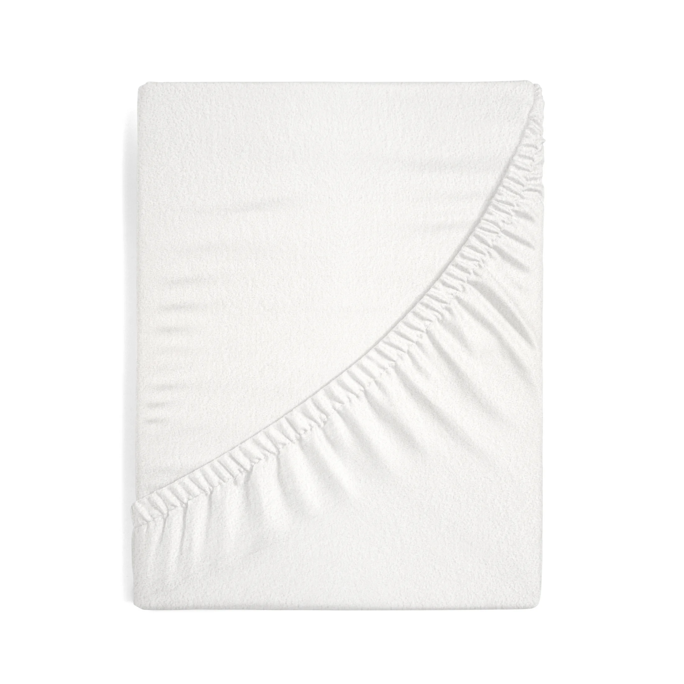 Prześcieradło frotte z gumką 180x200 cm z bawełny kolor kremowy 170 g/m2 Design 91