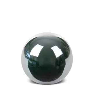 Kula ceramiczna  zielono-złota o lśniącej powierzchni  średnica 9x9 cm AMORA 2