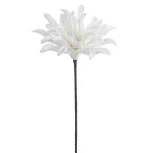 Kwiat sztuczny biały z plastycznej pianki foamiran 60 cm