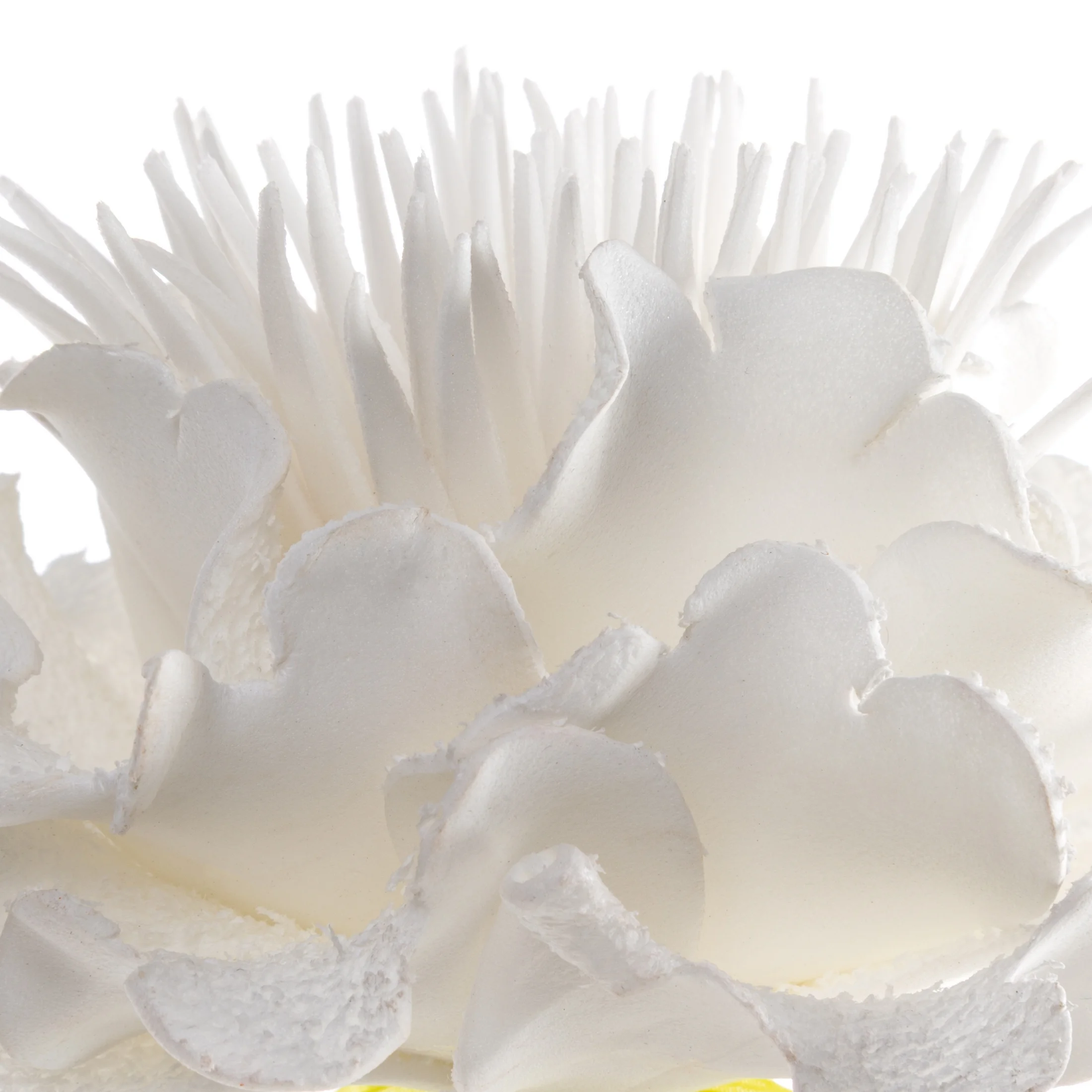 Kwiat sztuczny biały z plastycznej pianki foamiran 64 cm