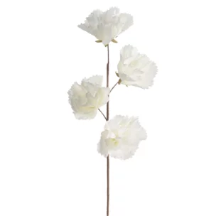 Kwiat sztuczny biały z plastycznej pianki foamiran 70 cm