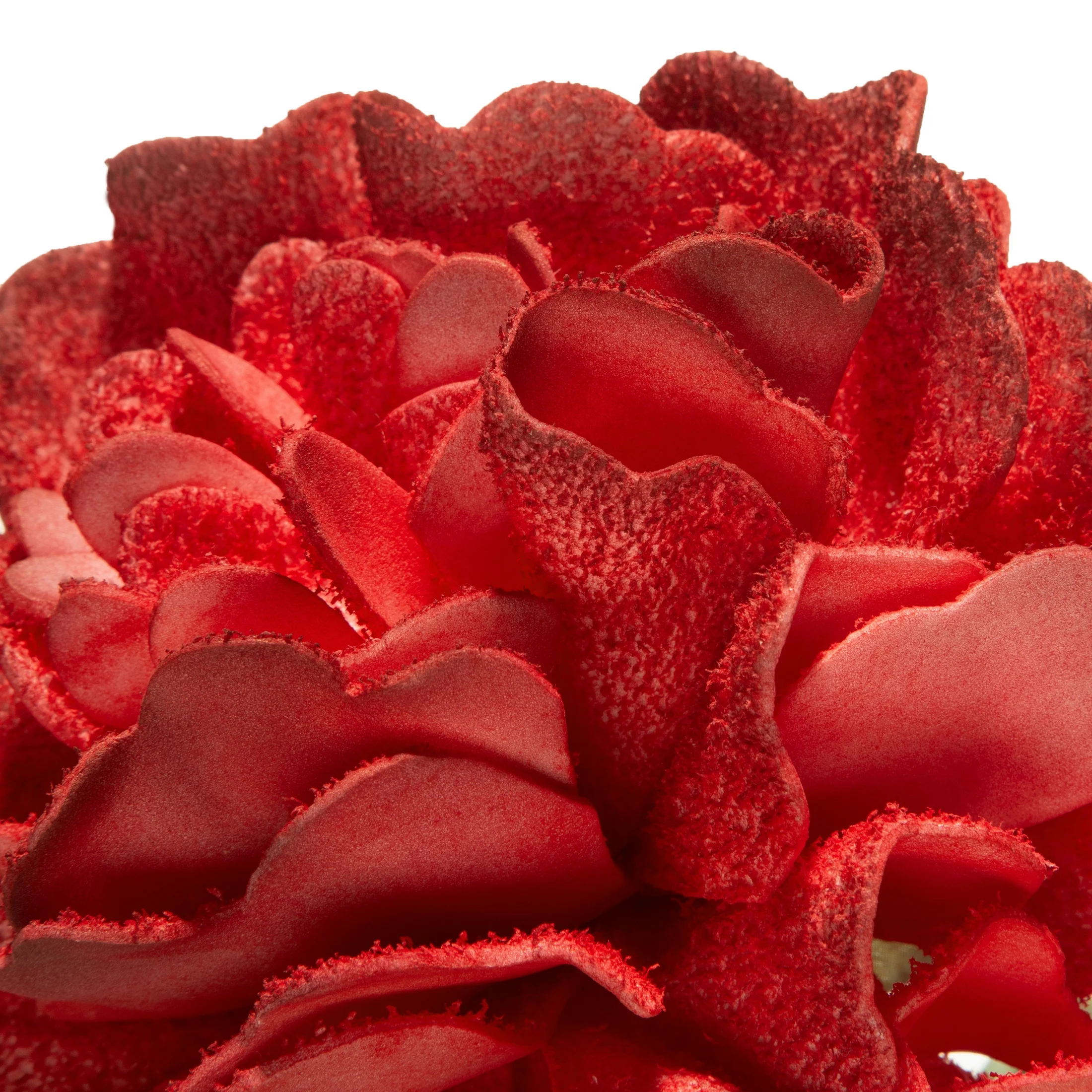 Kwiat sztuczny czerwony z plastycznej pianki foamiran 75 cm