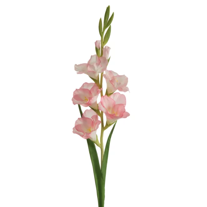 Kwiat sztuczny mieczyk jasnoróżowy 85 cm