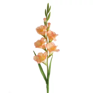 Kwiat sztuczny mieczyk jasnopomarańczowy 85 cm