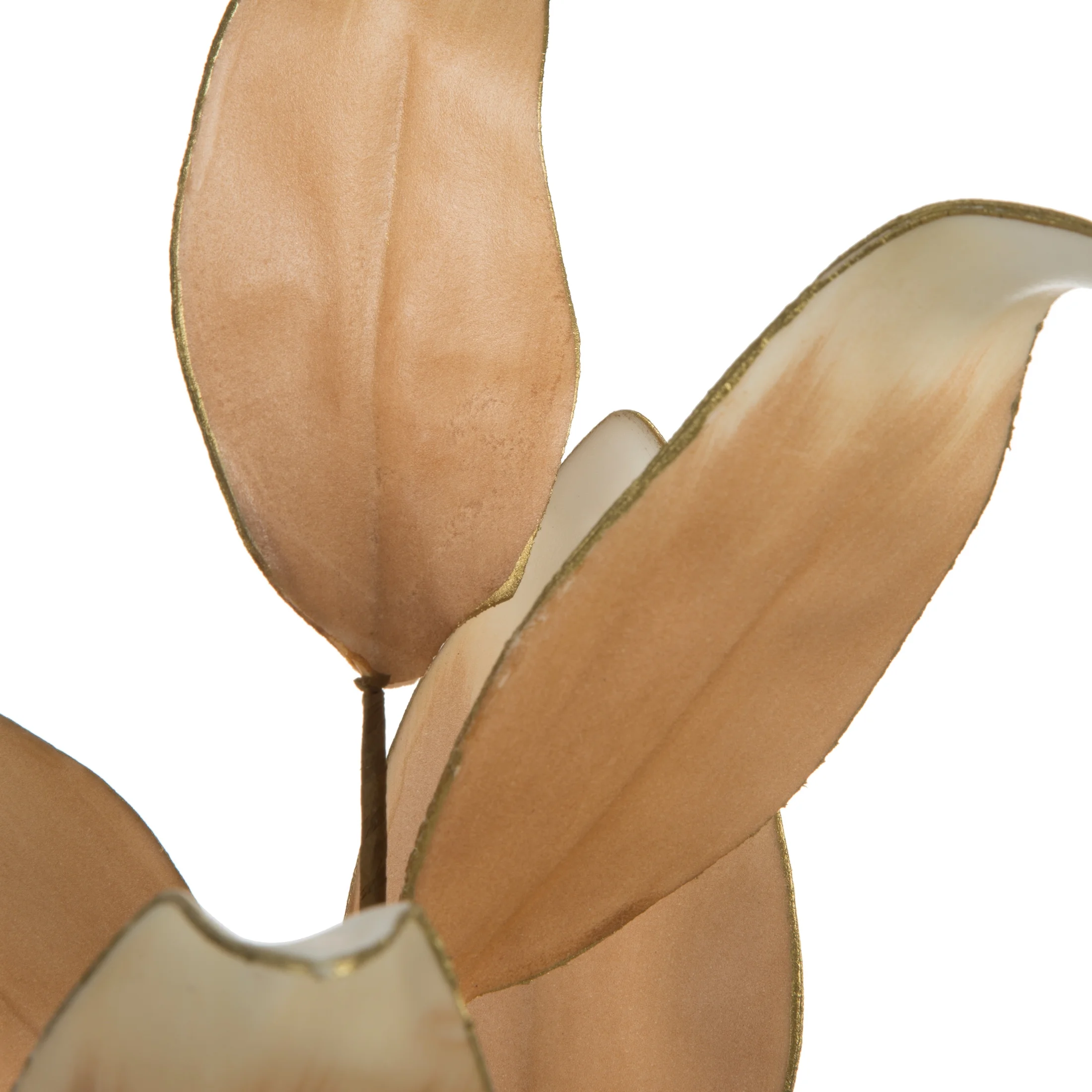 Kwiat sztuczny jasnobrązowy z plastycznej pianki foamiran 74 cm