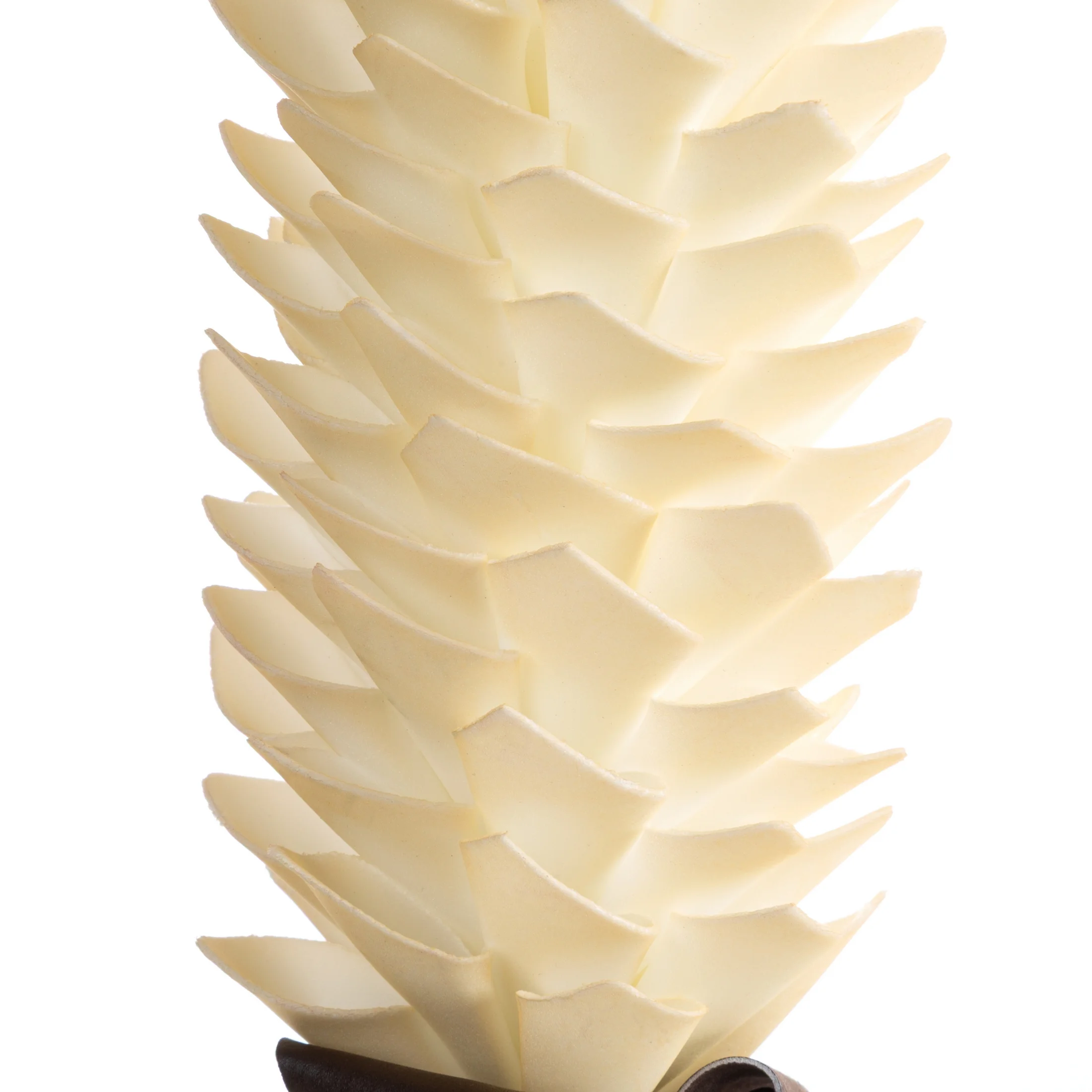 Kwiat sztuczny kremowy z plastycznej pianki foamiran 60 cm