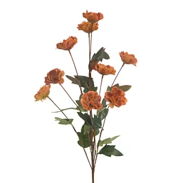 Kwiat sztuczny pomarańczowo, ż&oacute;łty z plastycznej pianki foamiran 54 cm