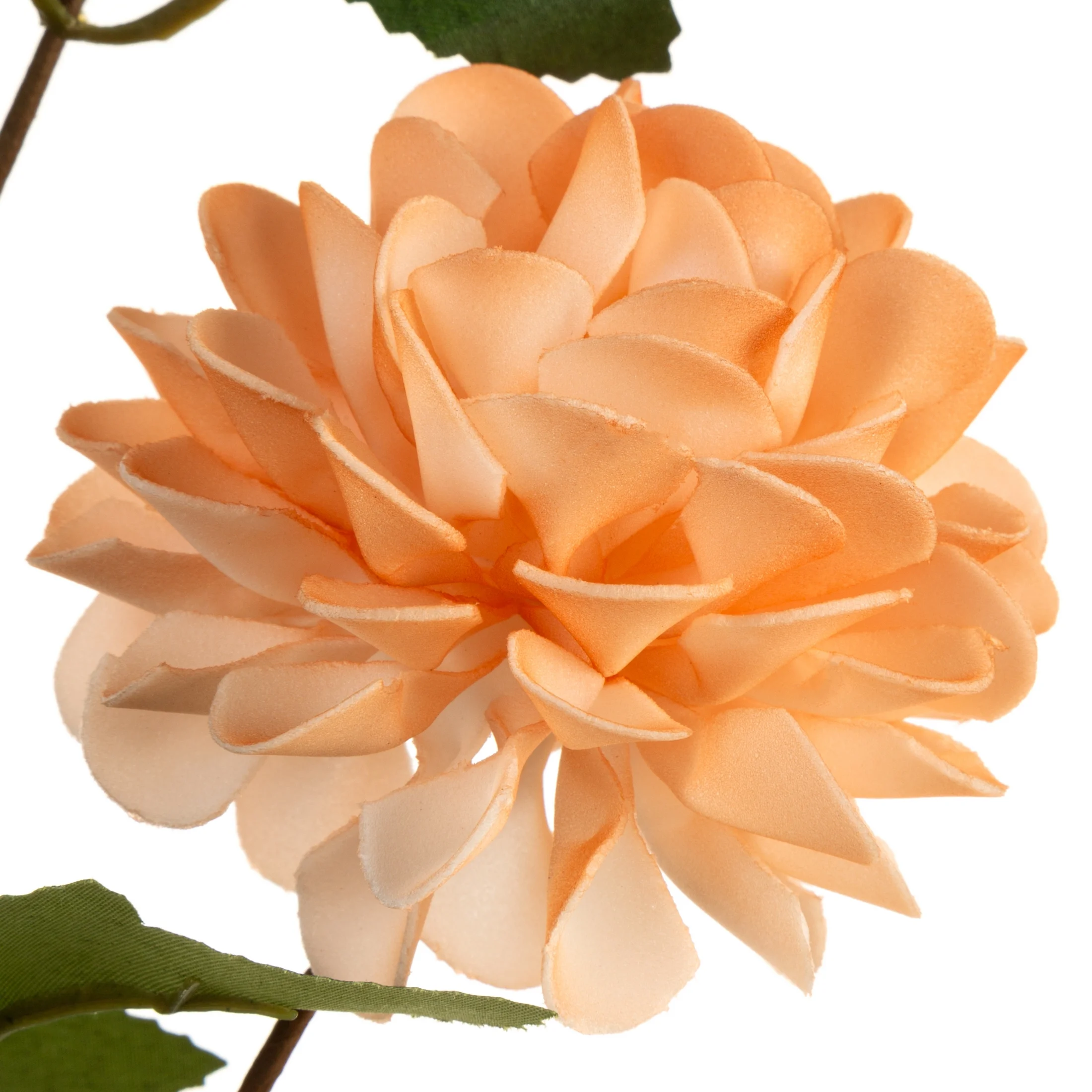 Kwiat sztuczny pomarańczowy z plastycznej pianki foamiran 75 cm