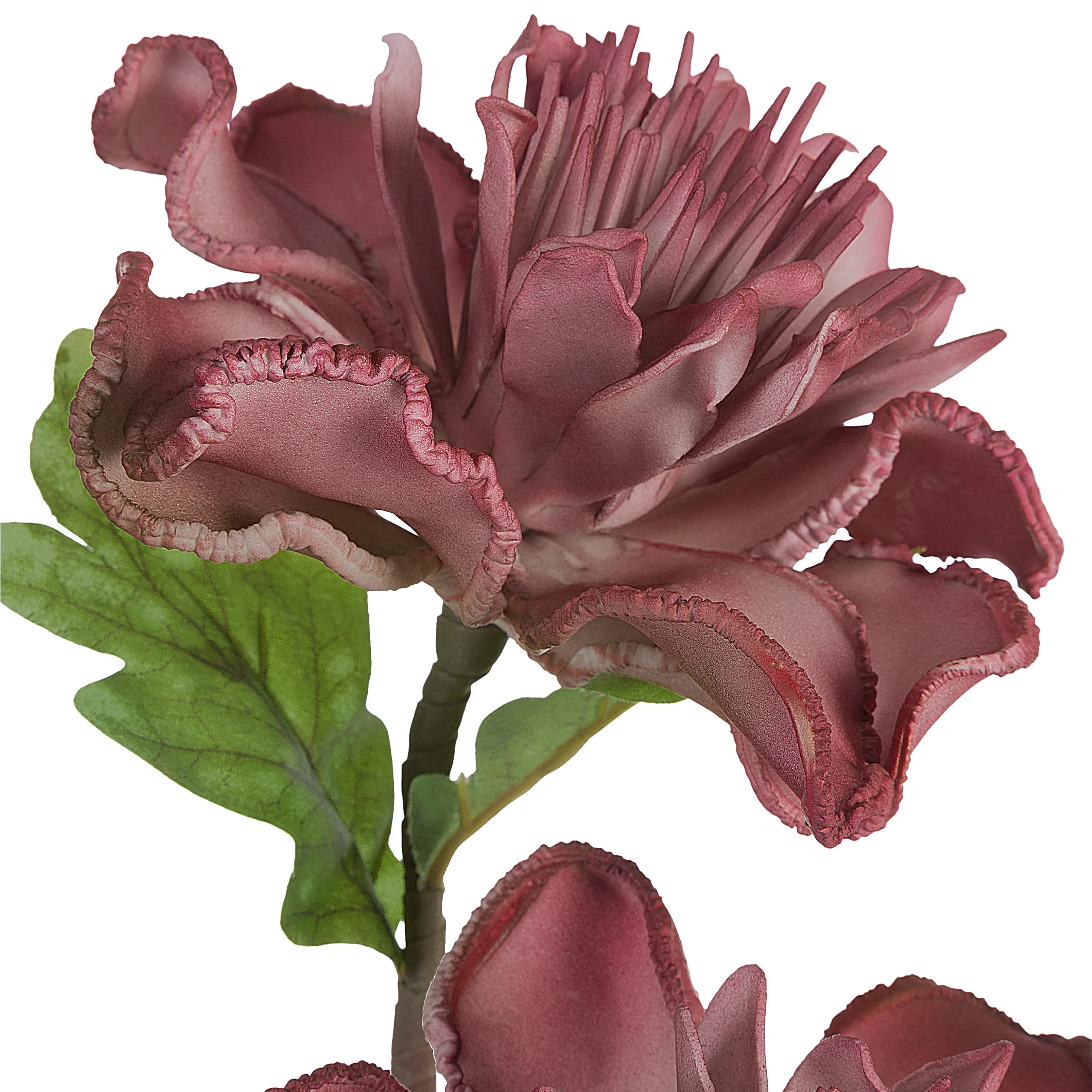 Kwiat sztuczny różowy z pianki foamiran 67 cm