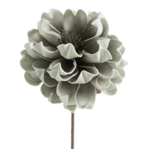Kwiat sztuczny srebrny z plastycznej pianki foamiran 65 cm