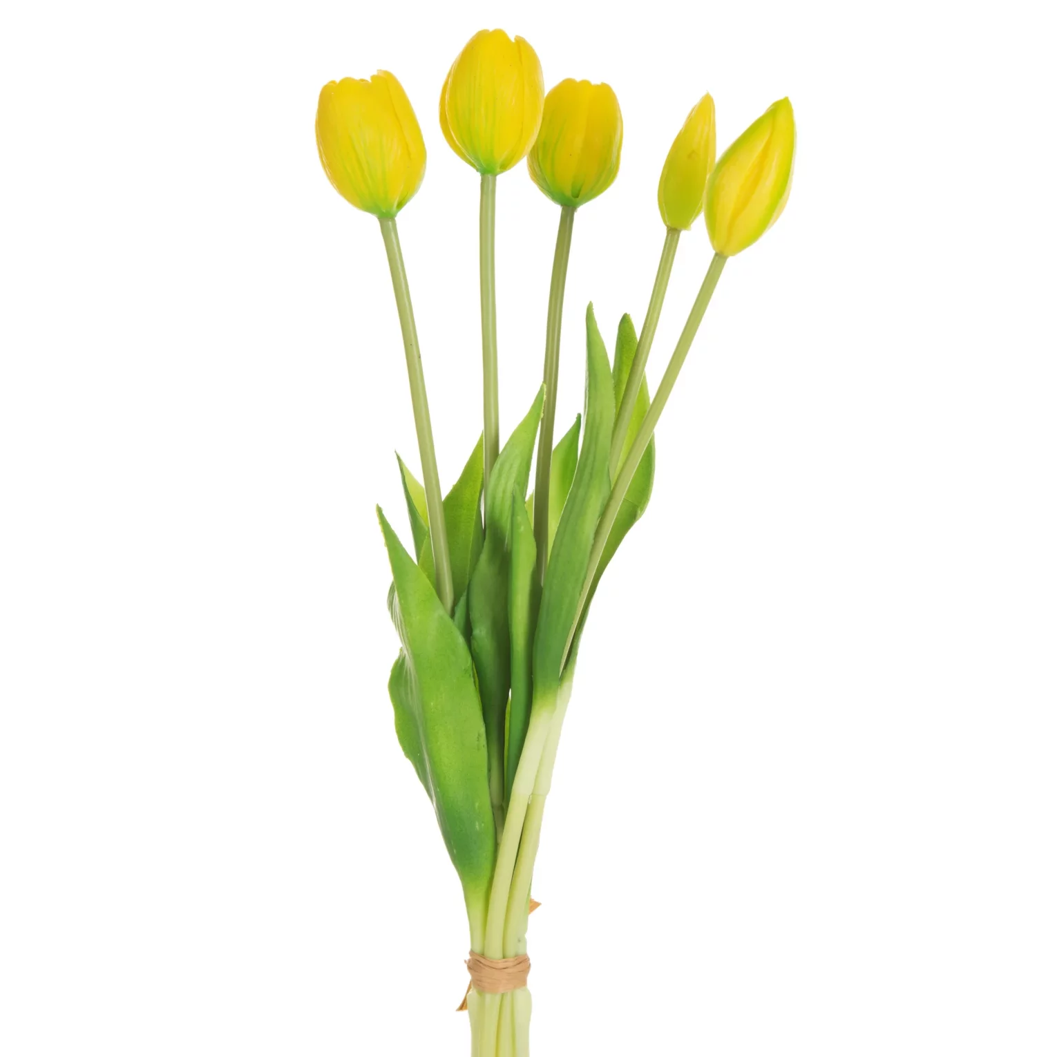 Kwiat sztuczny tulipan żółty 41 cm