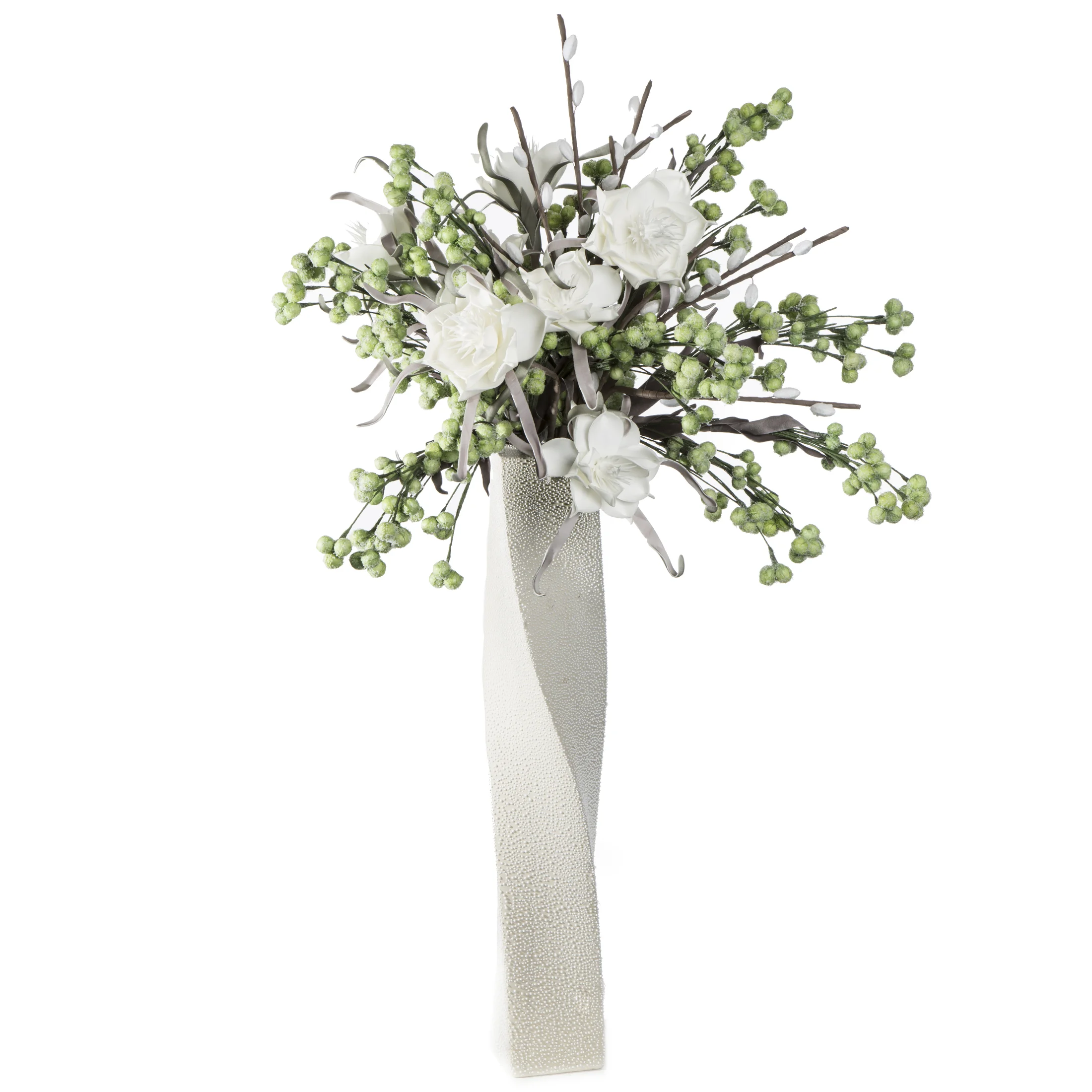 Kwiat sztuczny żółty z plastycznej pianki 87 cm