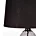 Lampa stołowa nocna czarna z podstawą z dymionego szkła 30 x 59 cm MAYA