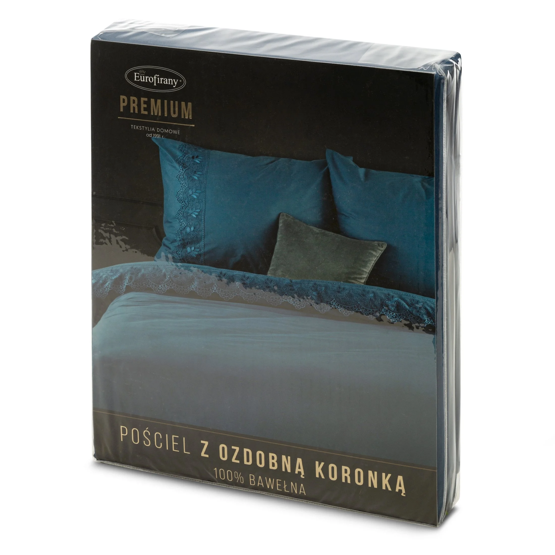 EUROFIRANY PREMIUM Pościel LANA z bawełny renforcej zdobiona elegancką koronką