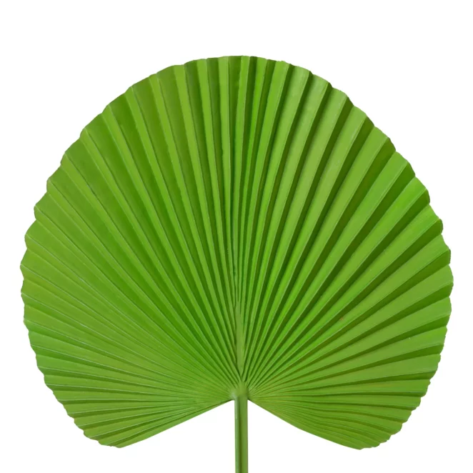 Liść sztuczny zielony z silikonu 55 cm
