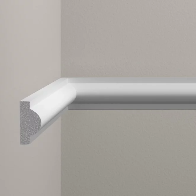 Listwa ścienna Creativa 240 x 2,2 x 1 cm – gładka sztukateria dekoracyjna