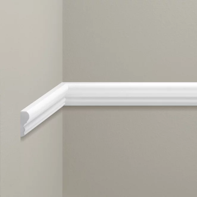 Listwa ścienna Creativa 240 x 4,1 x 1,5 cm – gładka sztukateria dekoracyjna