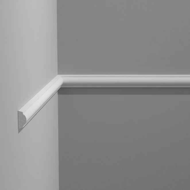 Listwa ścienna Creativa 244 x 1,0 x 2,1 cm  – gładka sztukateria dekoracyjna