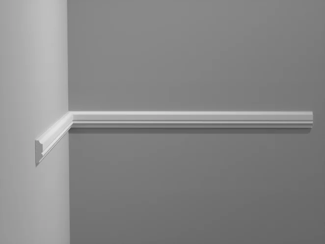 Listwa ścienna Creativa 244 x 1,0 x 3,2 cm – gładka sztukateria dekoracyjna