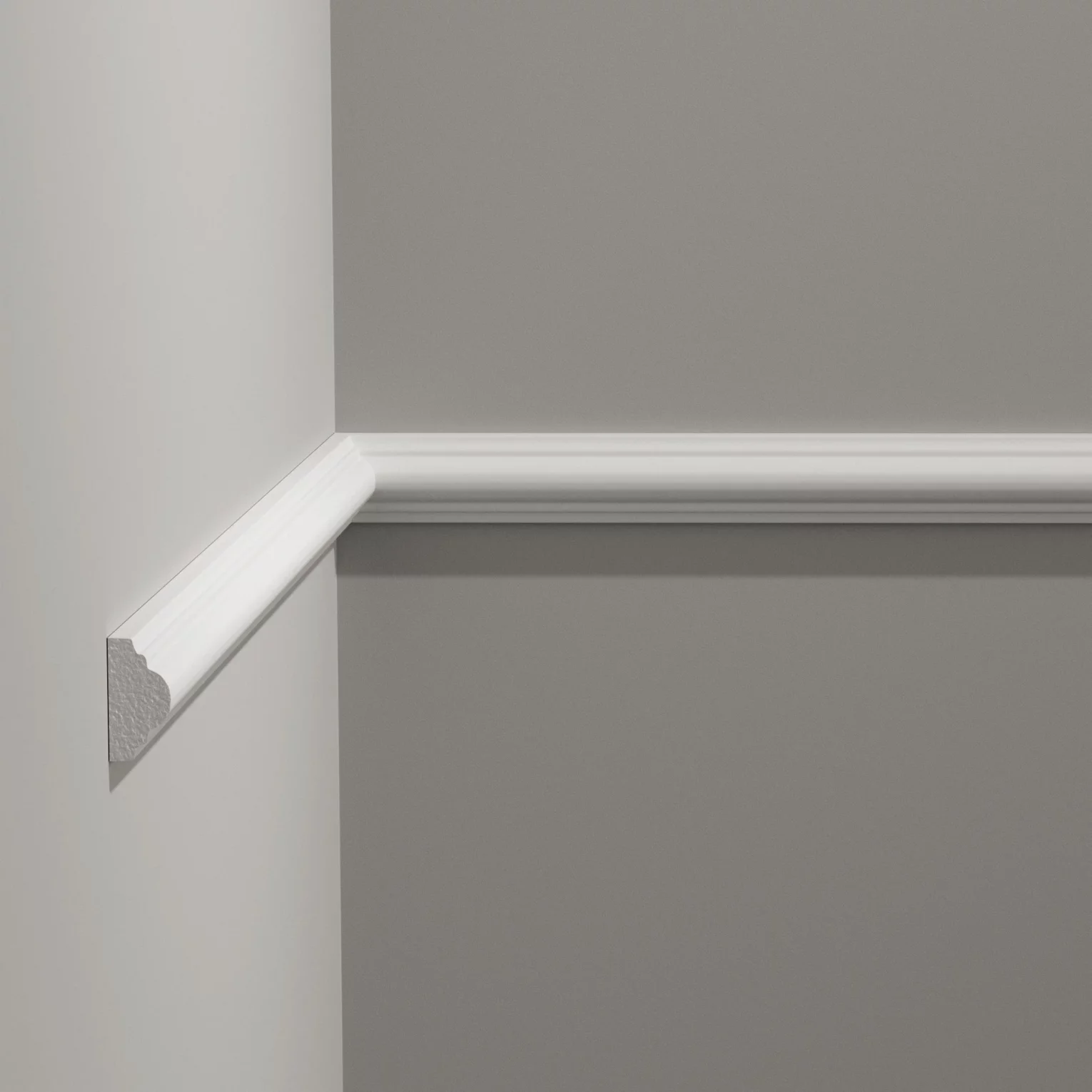 Listwa ścienna Creativa 244 x 2,5 x 1,2 cm – gładka sztukateria dekoracyjna